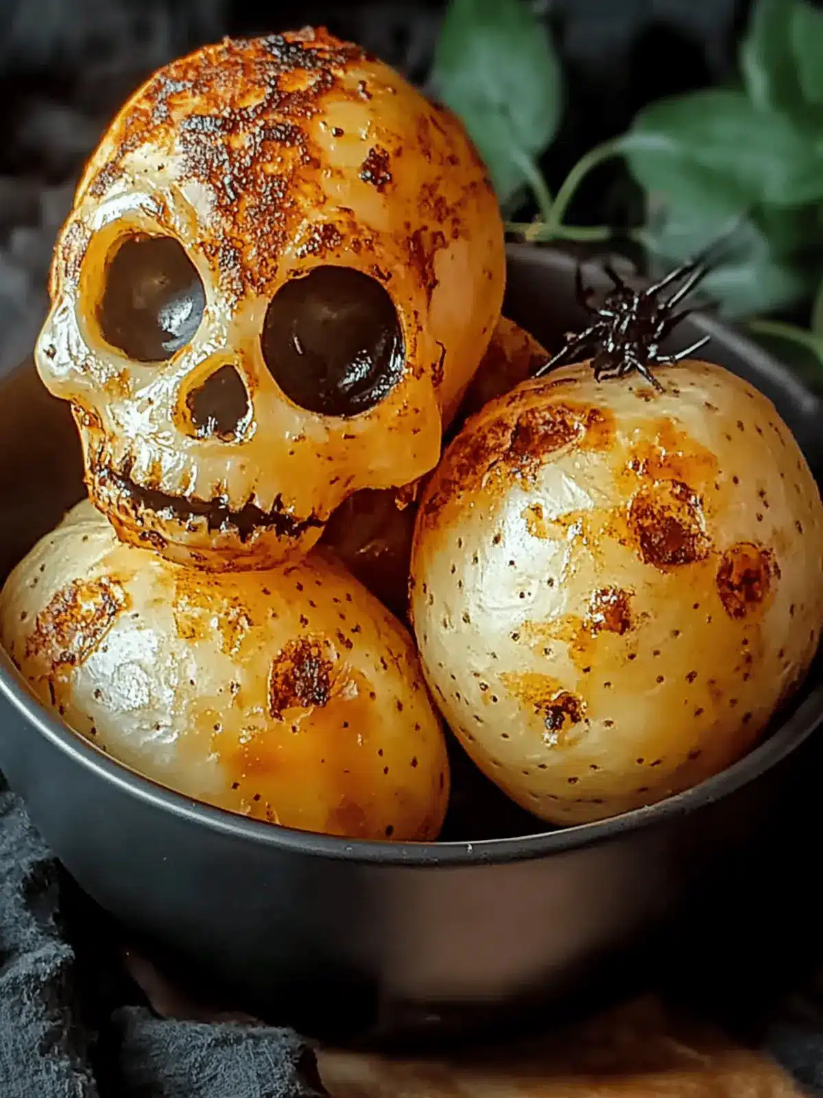 Spooky Skull Potatoes