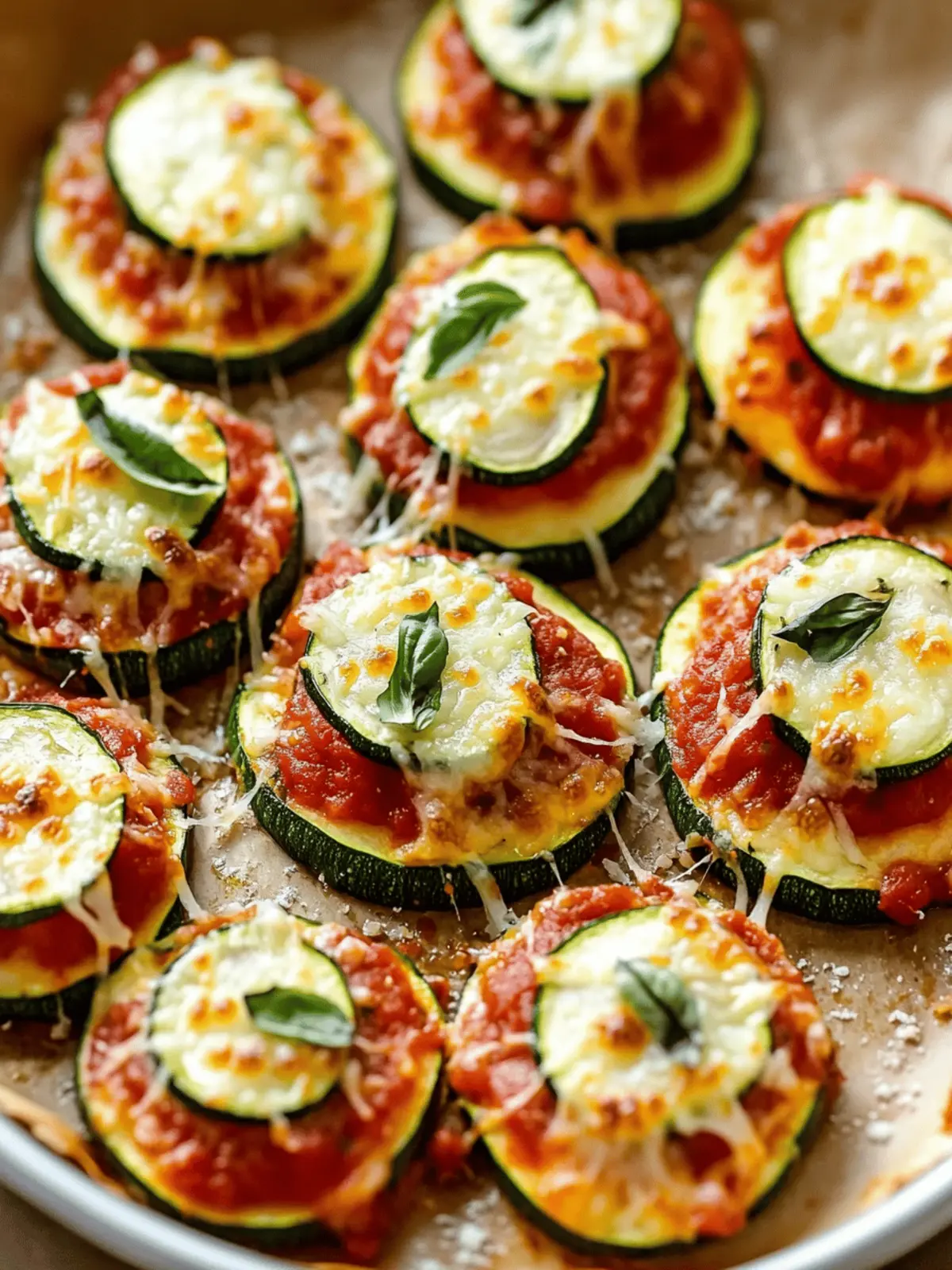Crispy Zucchini Pizza Bites