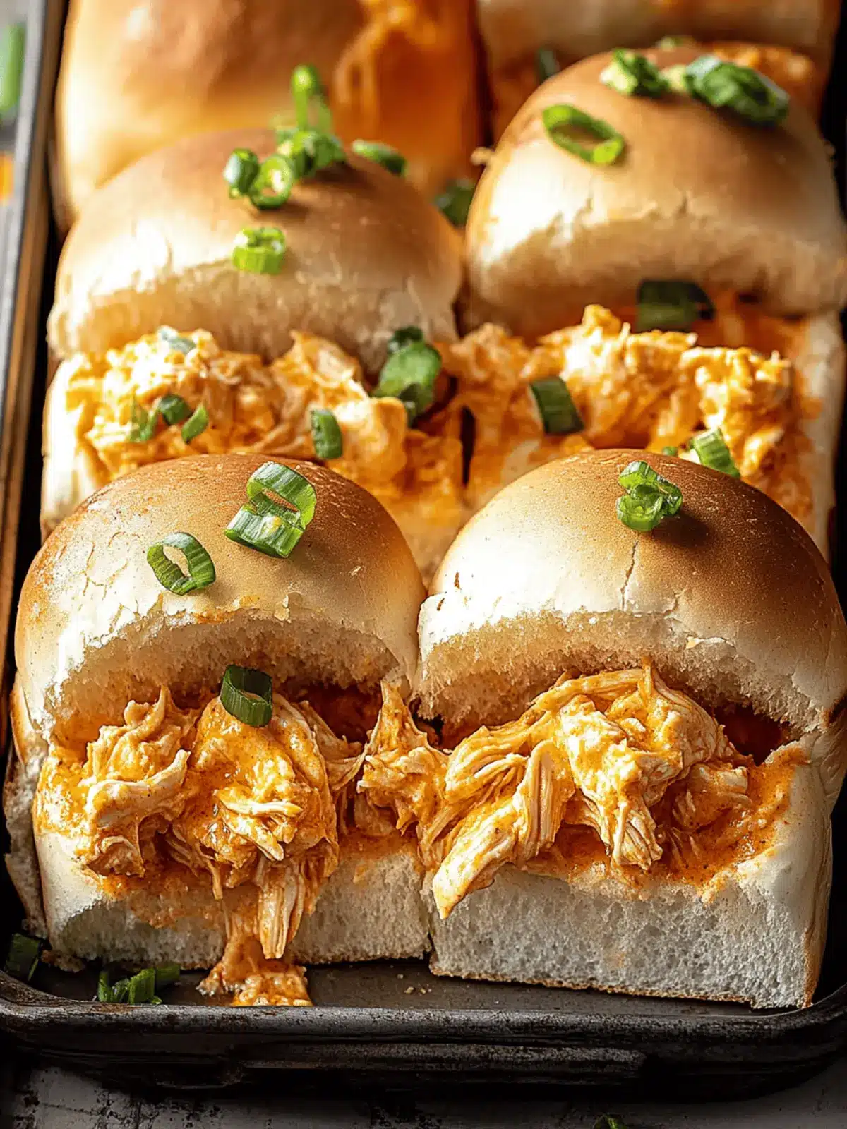 Buffalo Chicken Dip Sliders