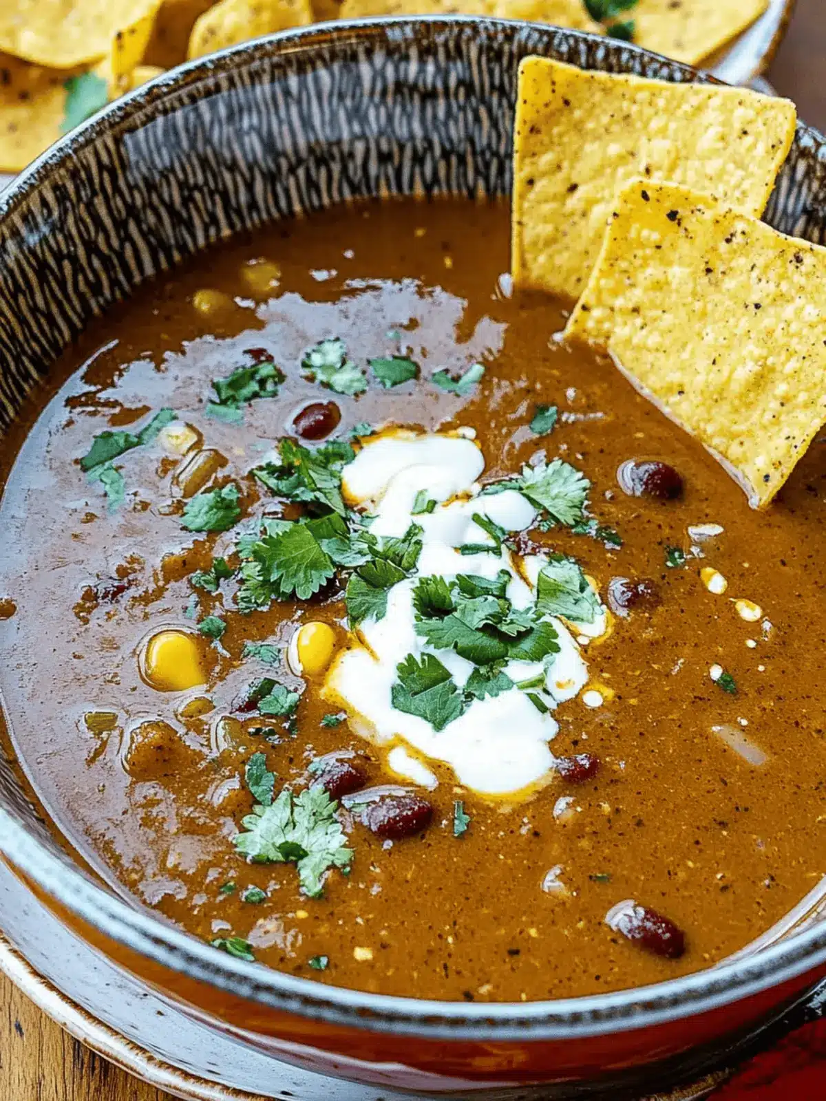 Mexican Style Black Bean Soup