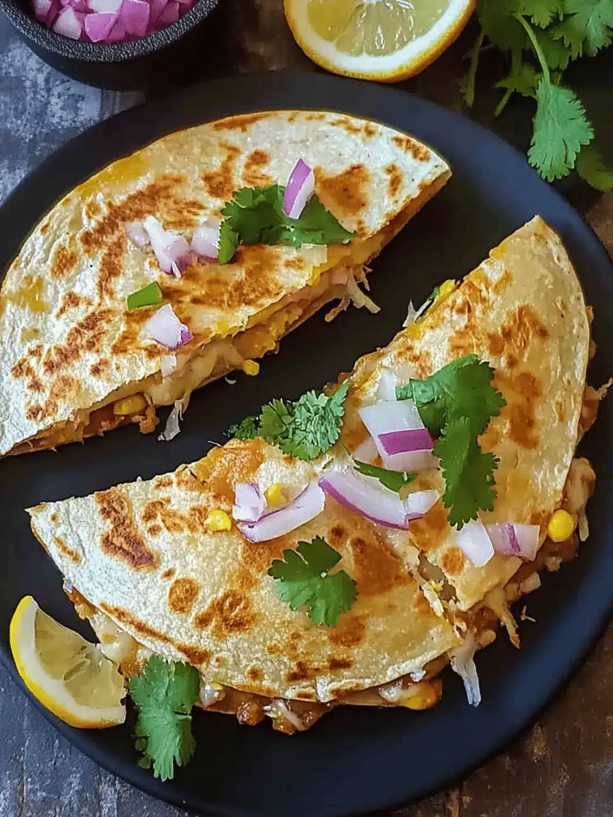 Pav Bhaji Quesadillas