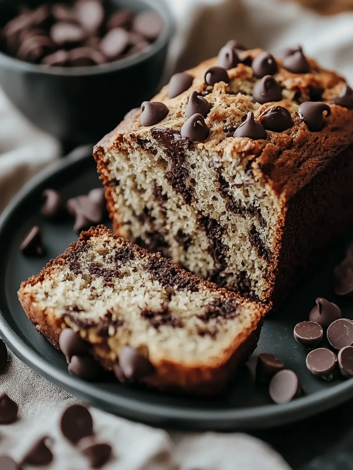 Banana Bread Recipe with Chocolate Chips