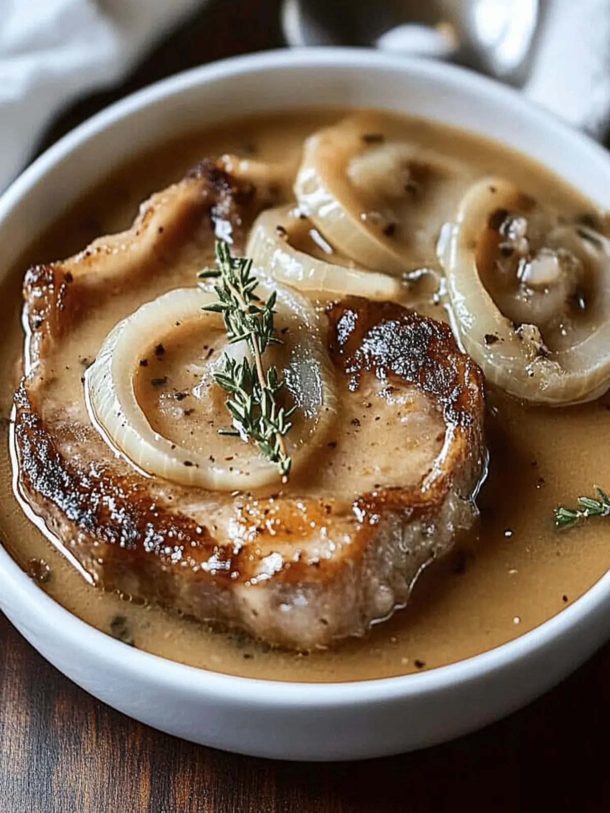 Crockpot Pork Chops with French Onion Soup