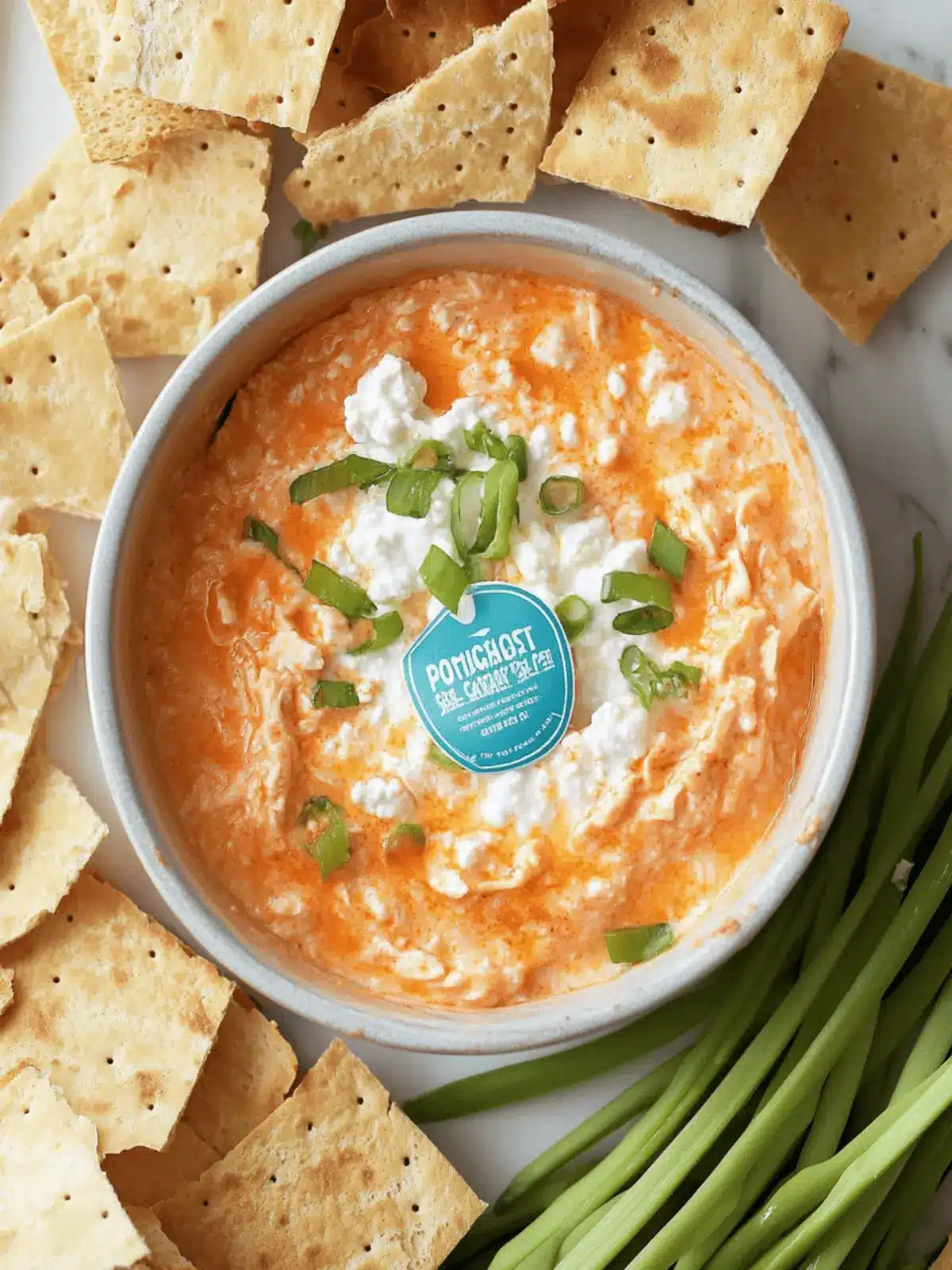 Protein-Packed Buffalo Chicken Dip with Cottage Cheese