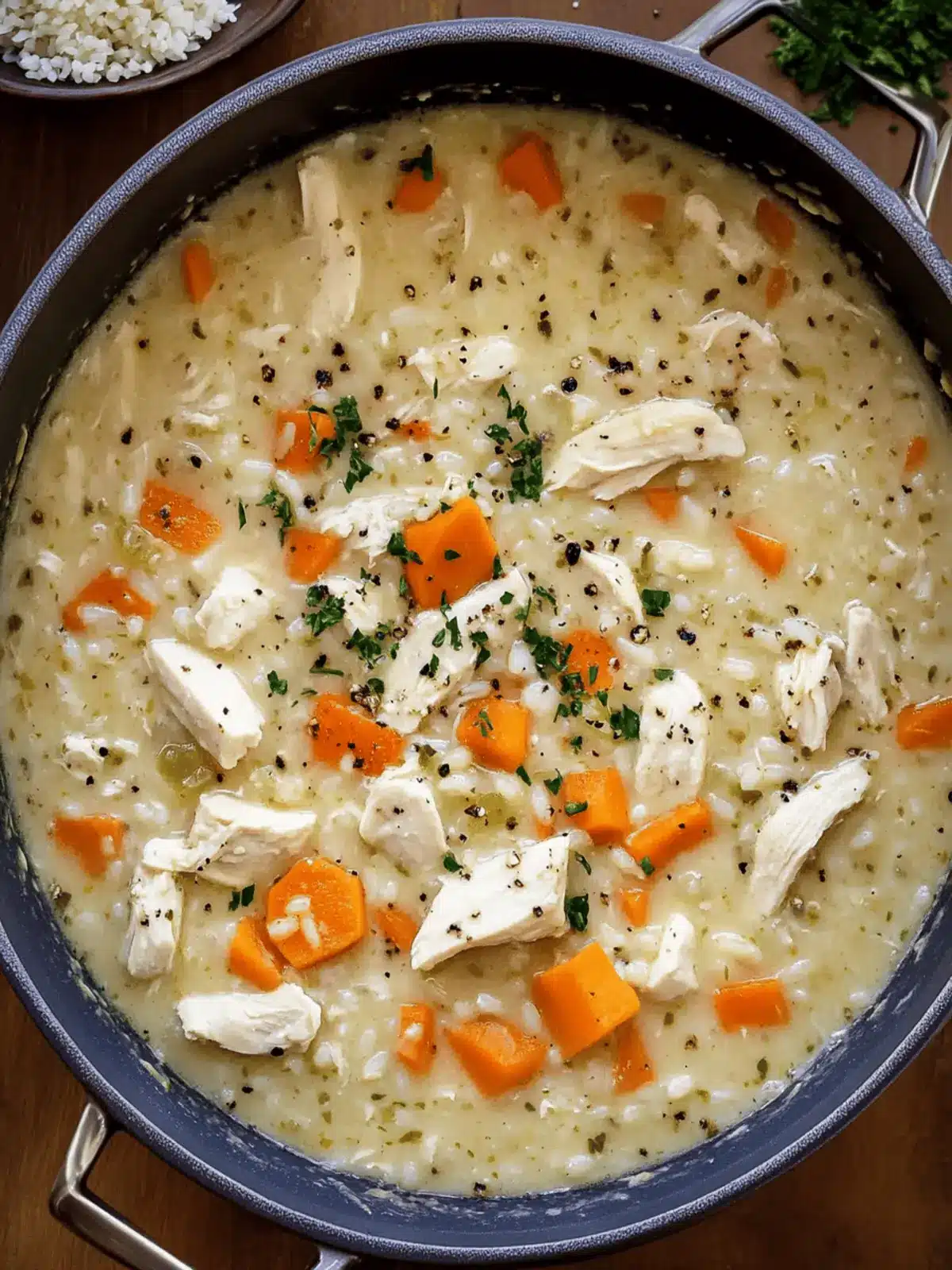 Crack Chicken and Rice Soup