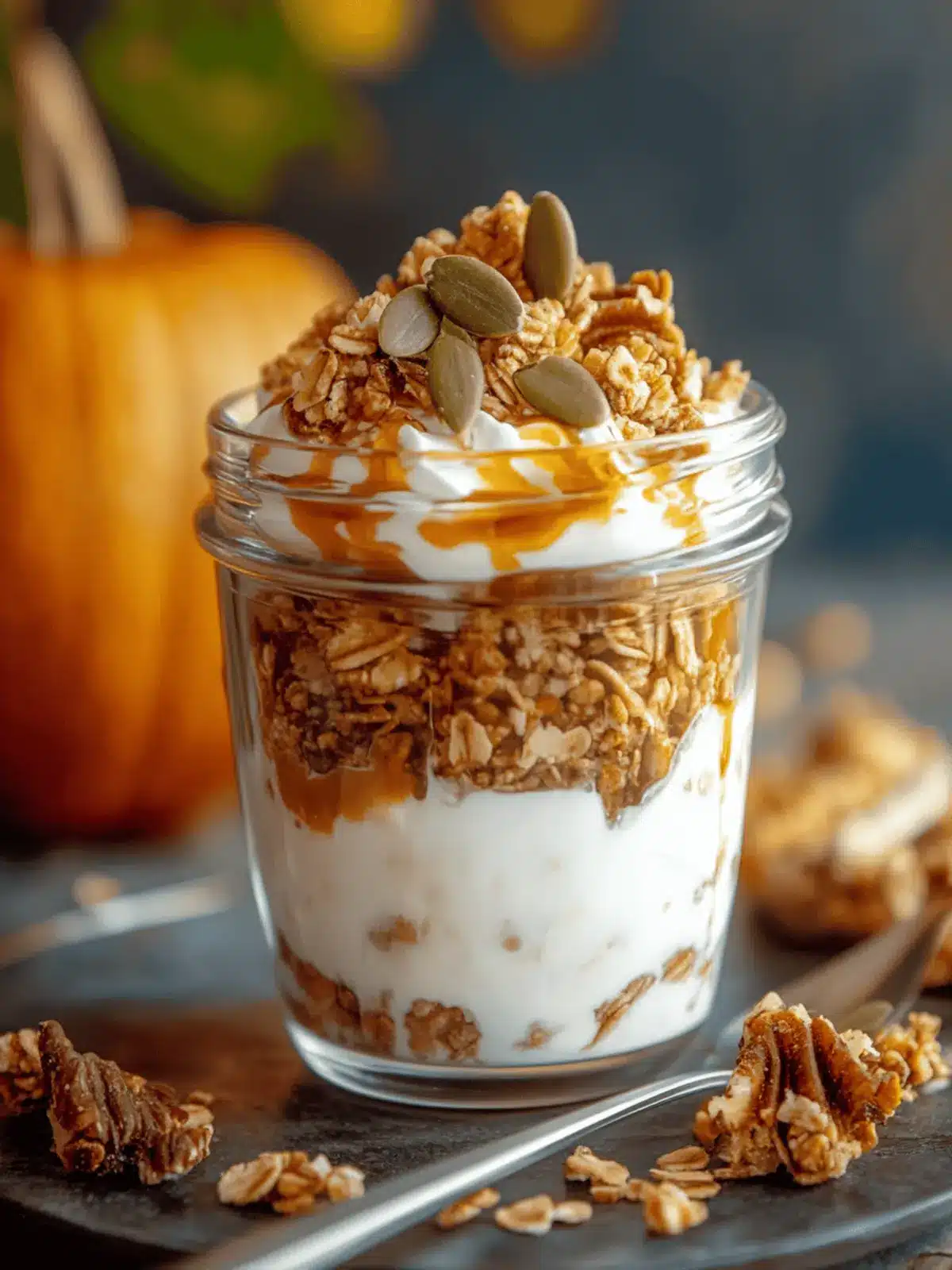 Pumpkin Spice Yogurt Parfait