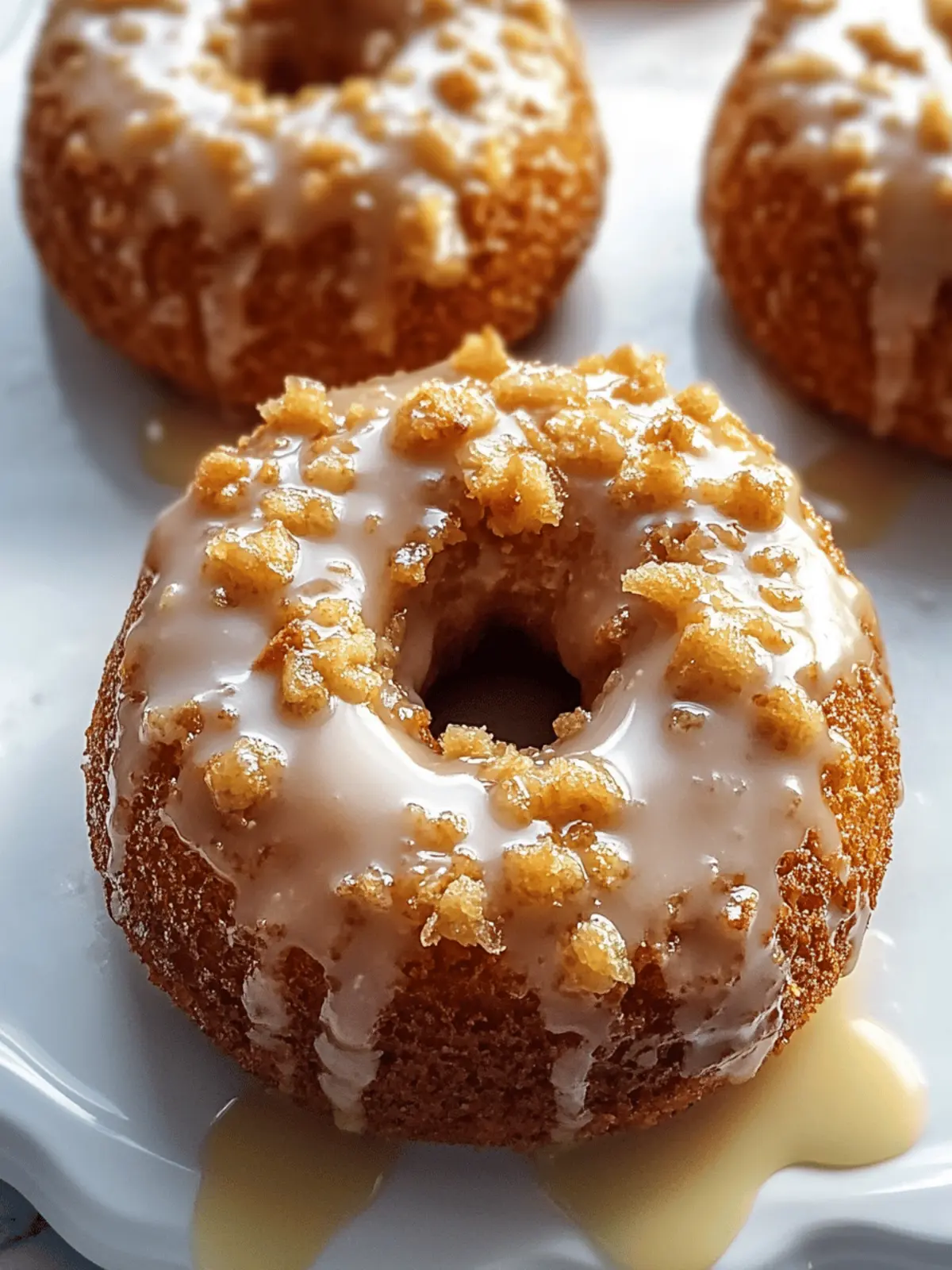 Baked Pumpkin Donuts with Maple Glaze