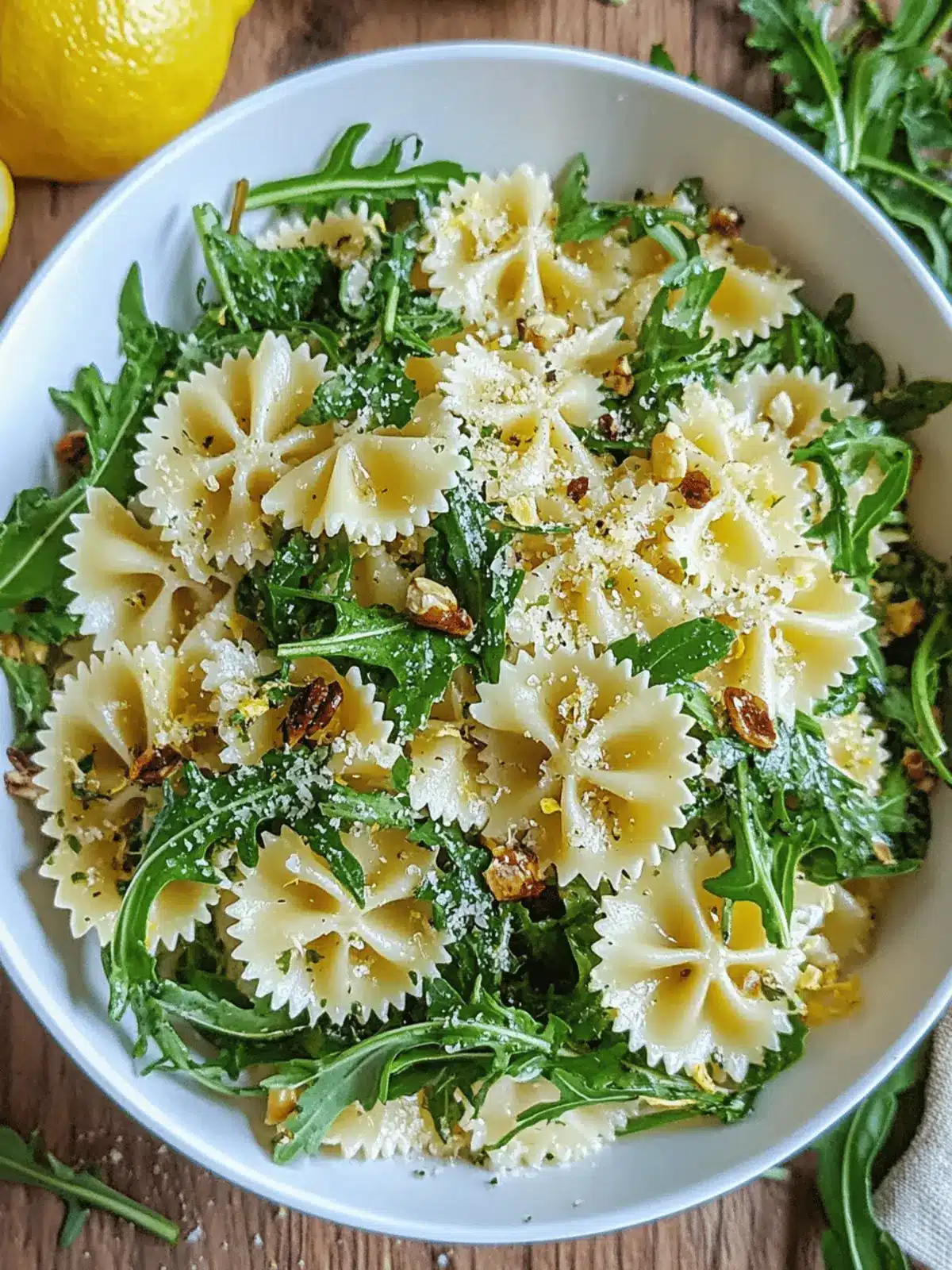 Lemon Arugula Pasta Salad