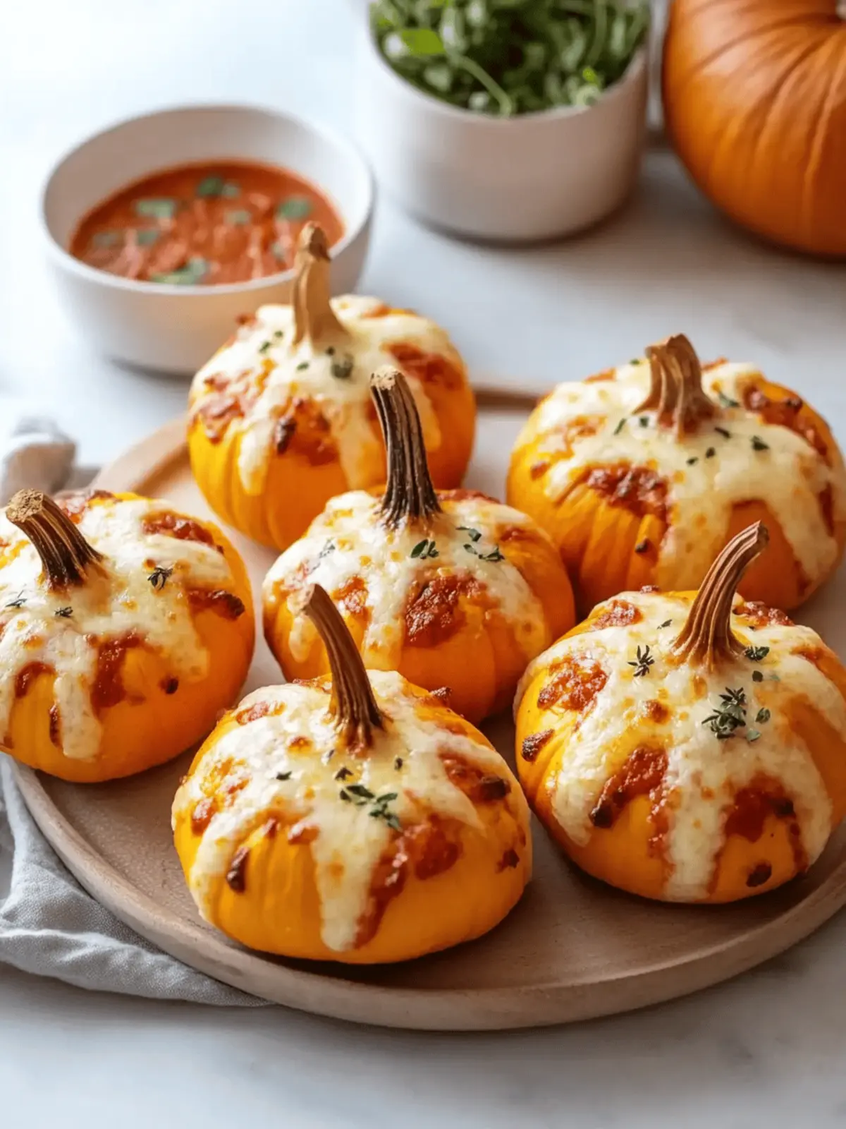 Pizza-Stuffed Pumpkins