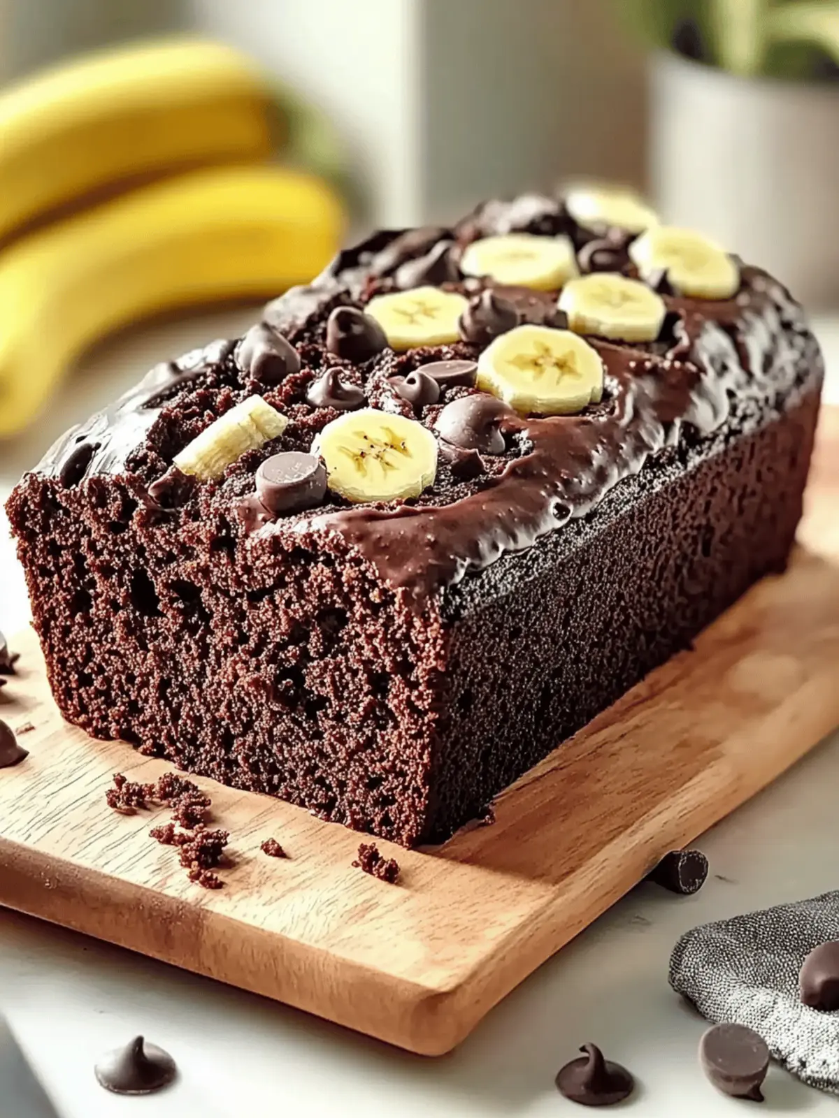 Double Chocolate Banana Bread