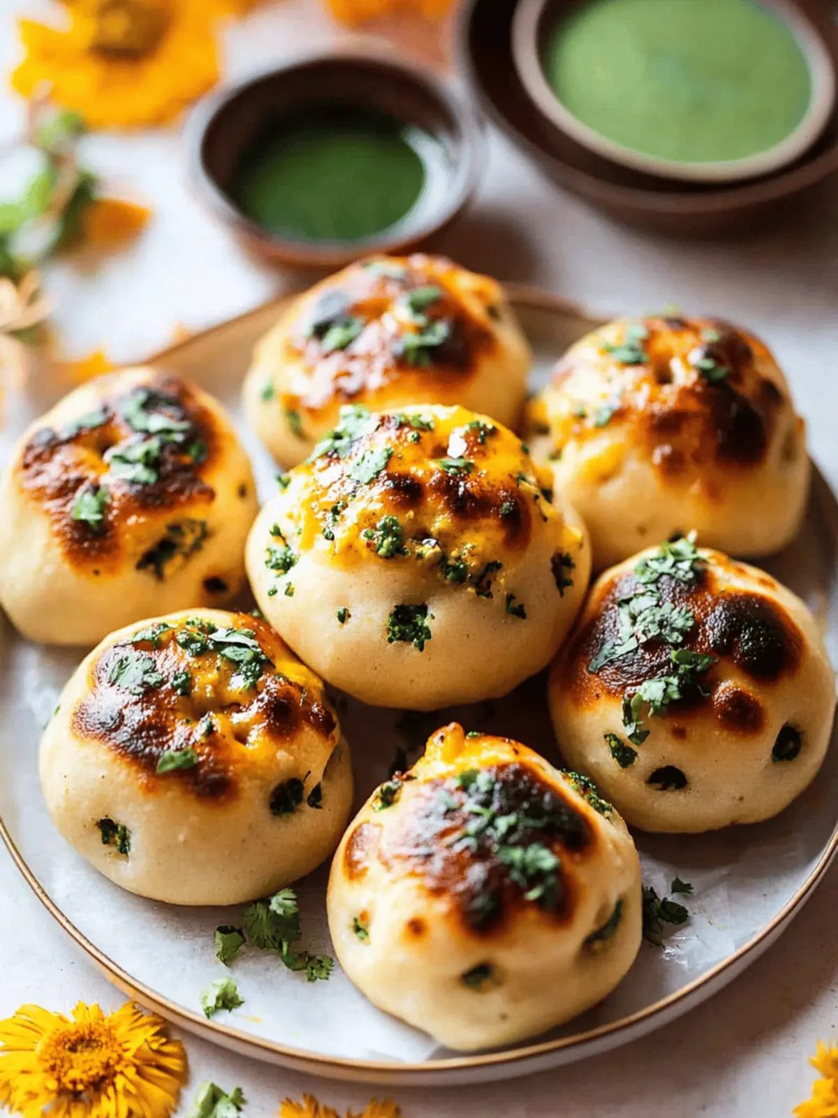 Achari Paneer Naan Bombs