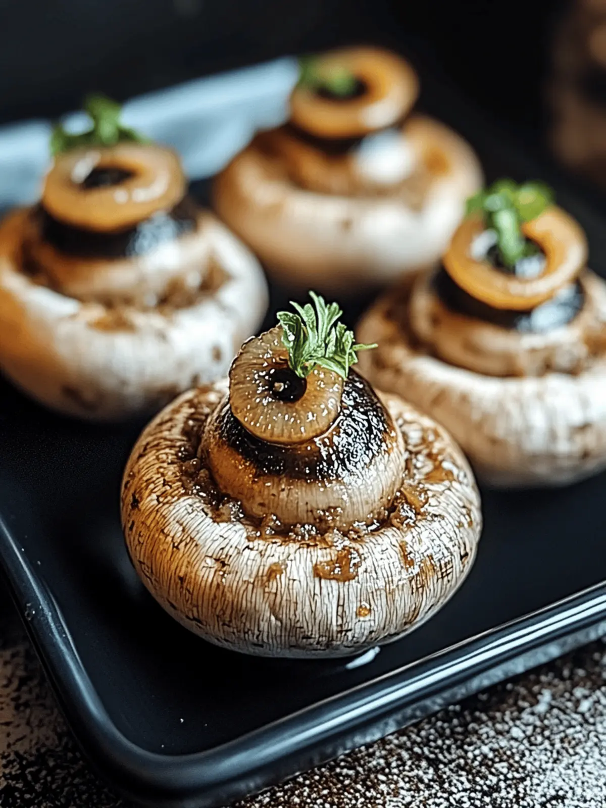 Stuffed Mushroom Eyeballs