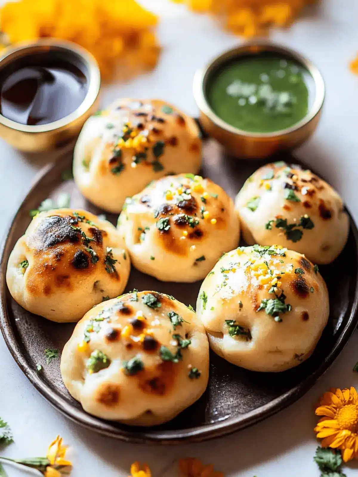 Achari Paneer Naan Bombs