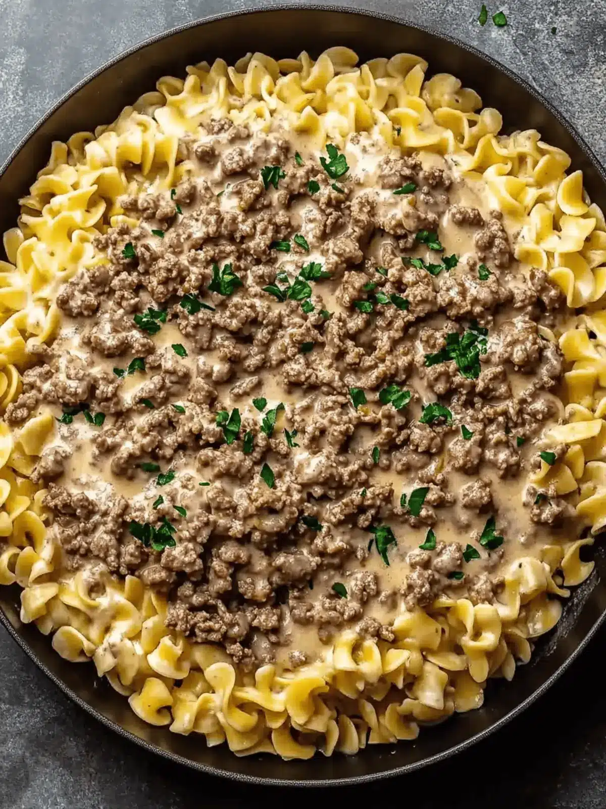 Ground Beef Stroganoff