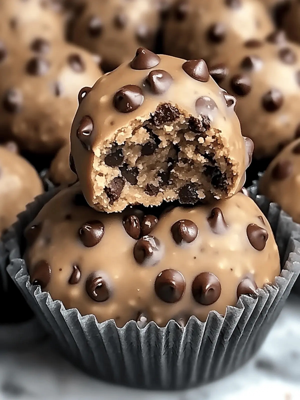 Chocolate Chip Cookie Dough Protein Balls