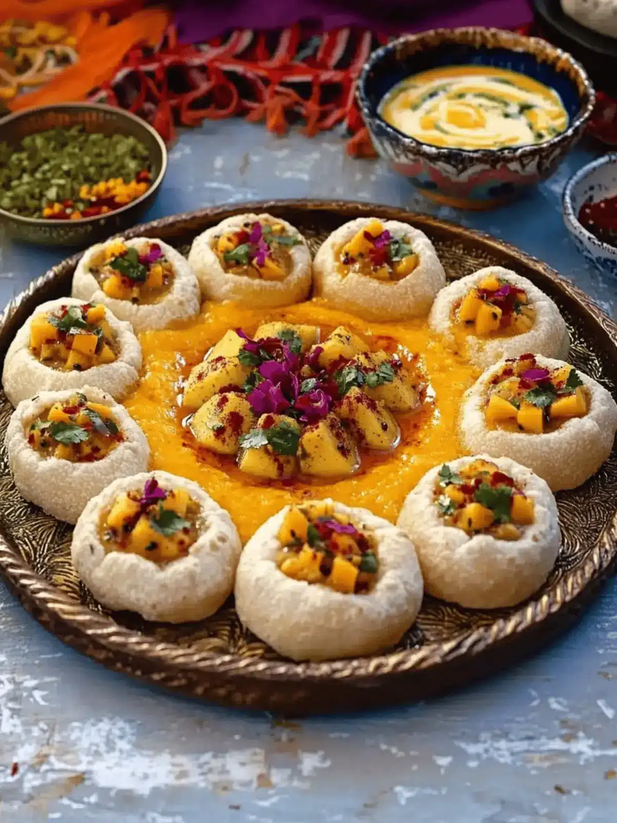 Mexican Mango Dahi Puri