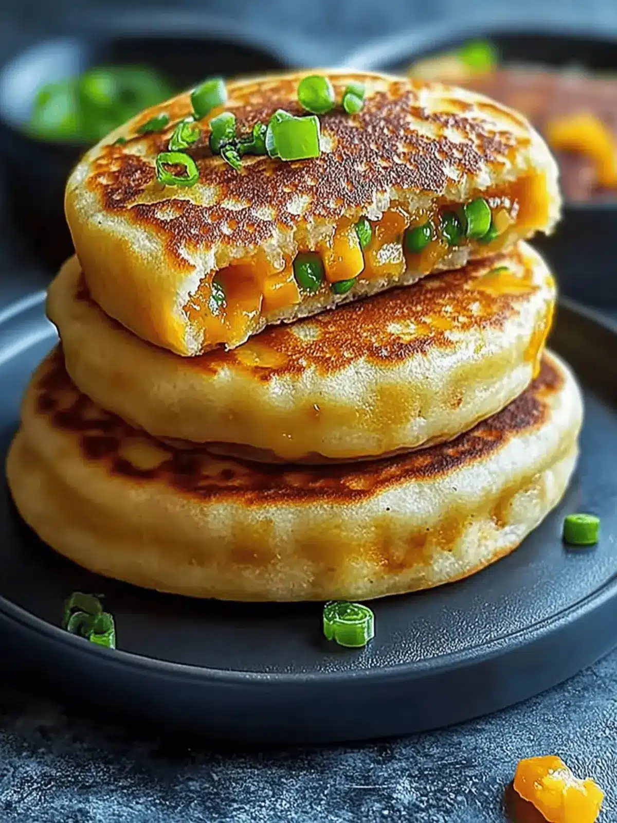 Golden Sunrise Stuffed Pancakes