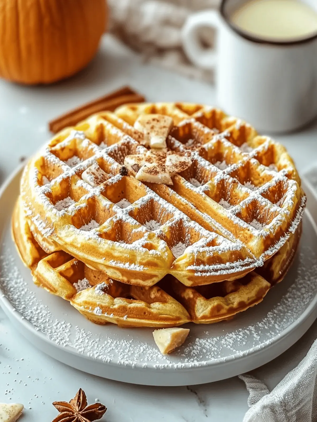 Pumpkin Chai Spice Waffles