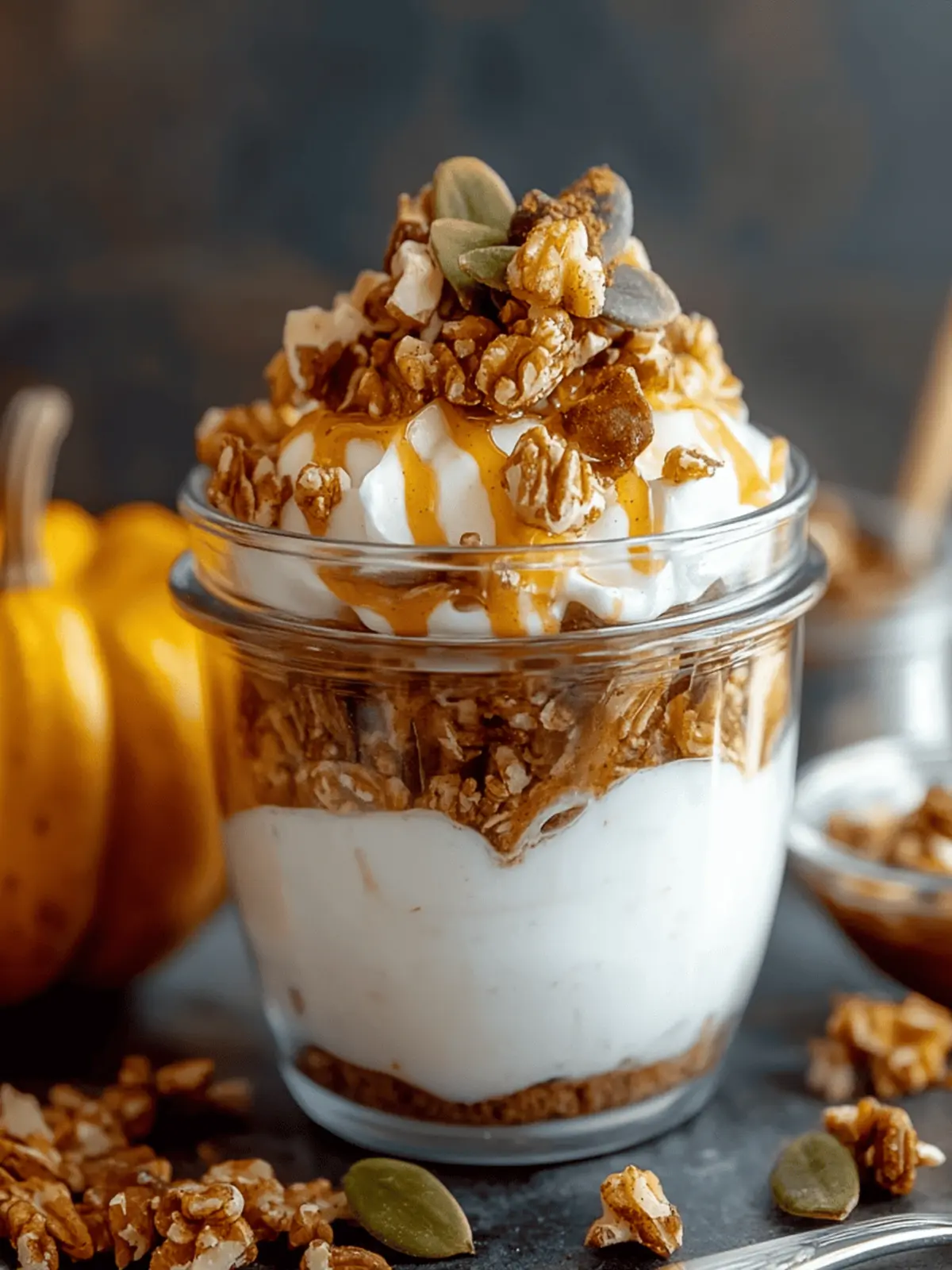 Pumpkin Spice Yogurt Parfait