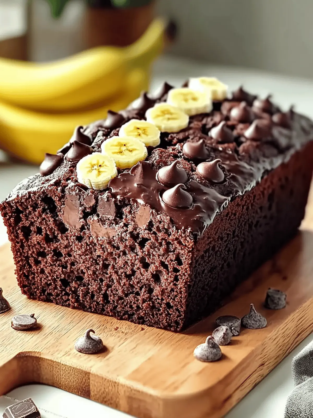 Double Chocolate Banana Bread