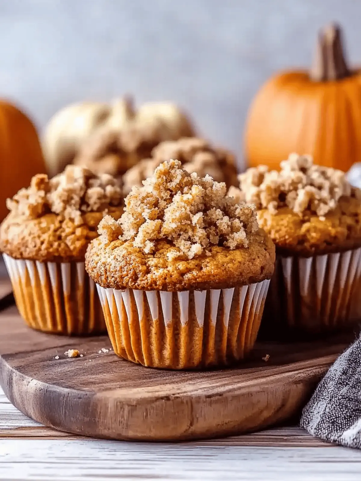 Pumpkin Crumb Muffins