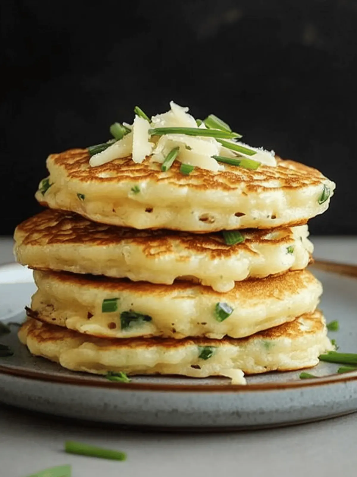 Cheese & Chive Pancakes