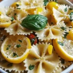 Lemon Basil Bowtie Pasta Salad