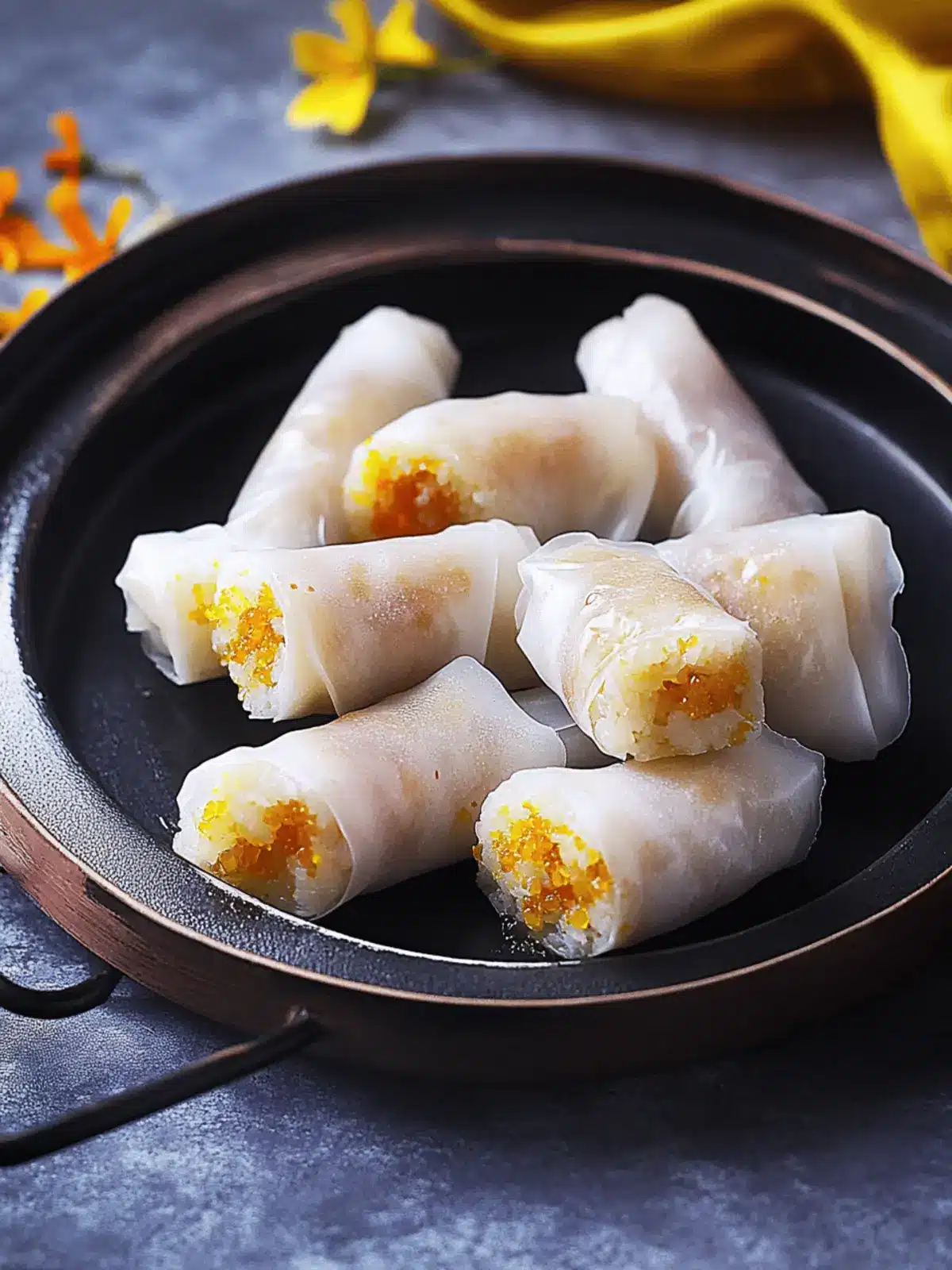 Rice Paper Modak Rolls