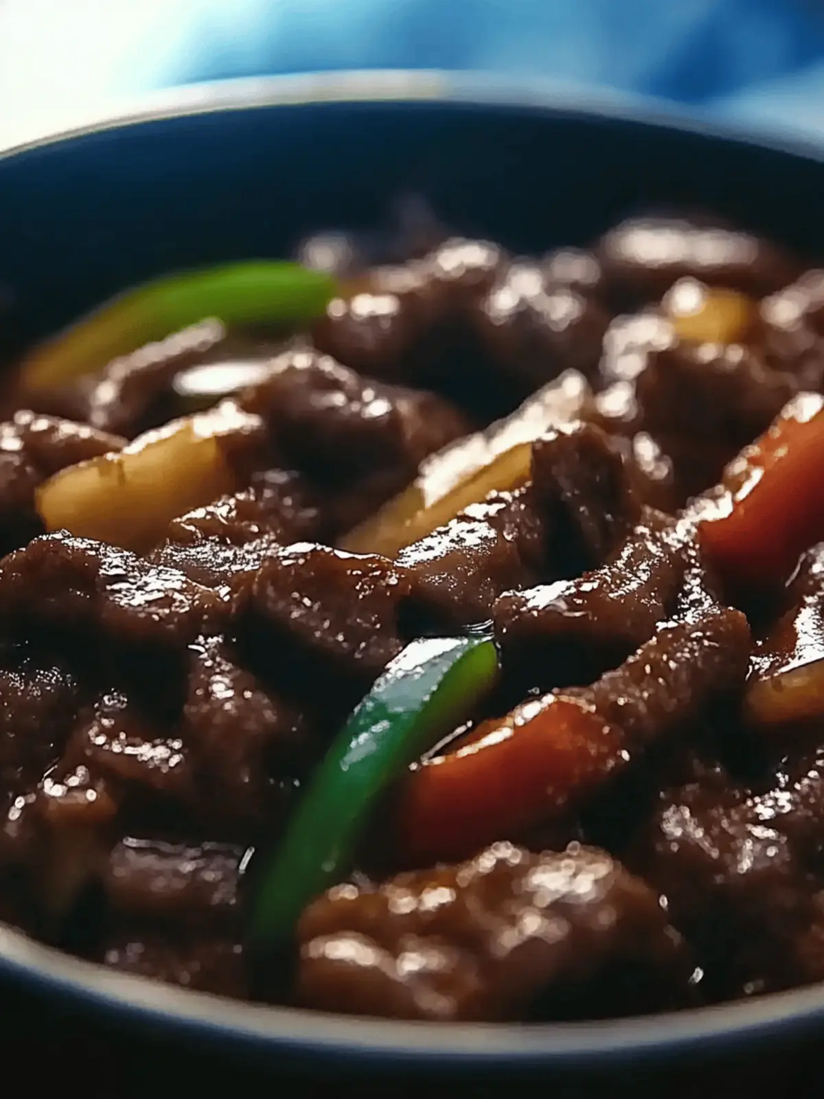 Sizzling Chinese Pepper Steak with Onions