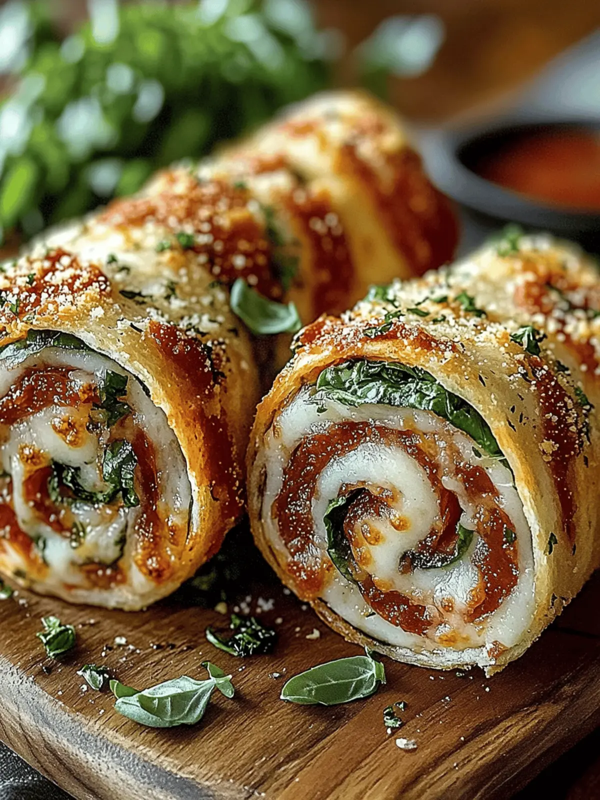 Pizza Roll-Up Wraps