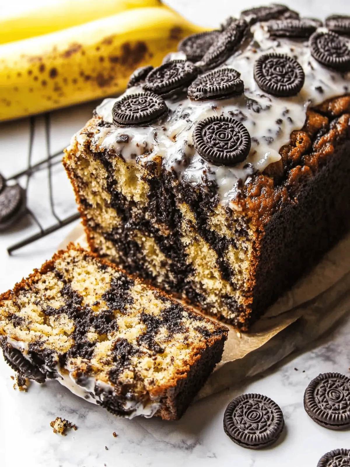 Oreo Banana Bread