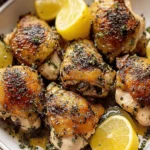 Baked Italian Chicken Thighs