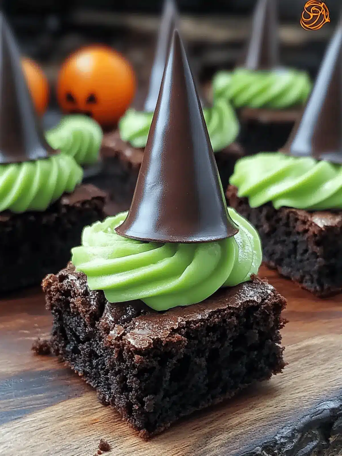 Wicked Witch Hat Brownies