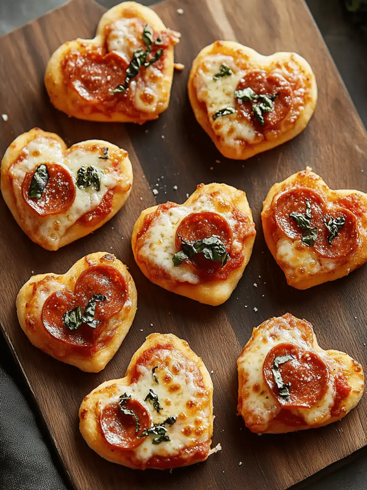 Heart-Shaped Pizza Bites