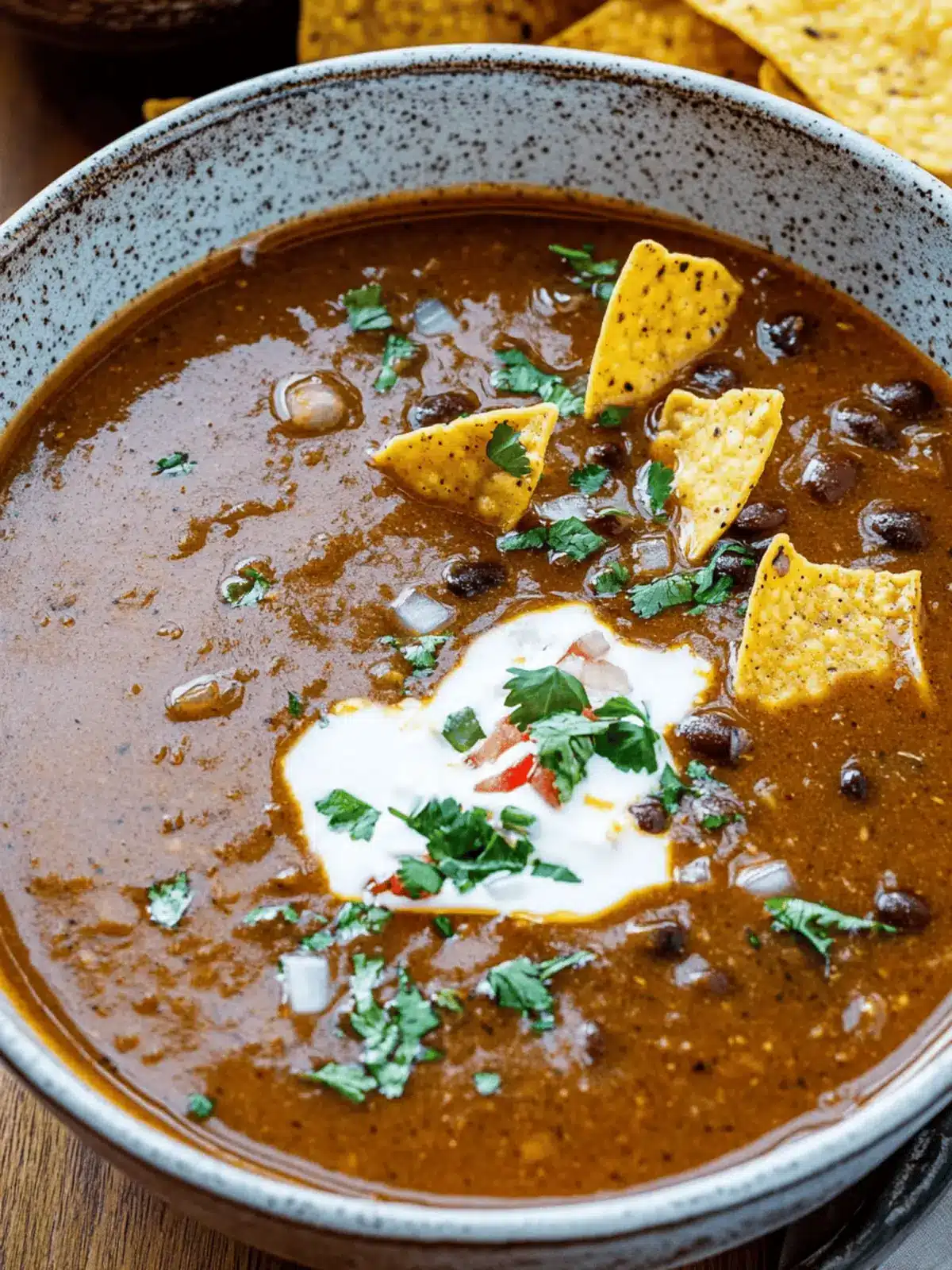 Mexican Style Black Bean Soup
