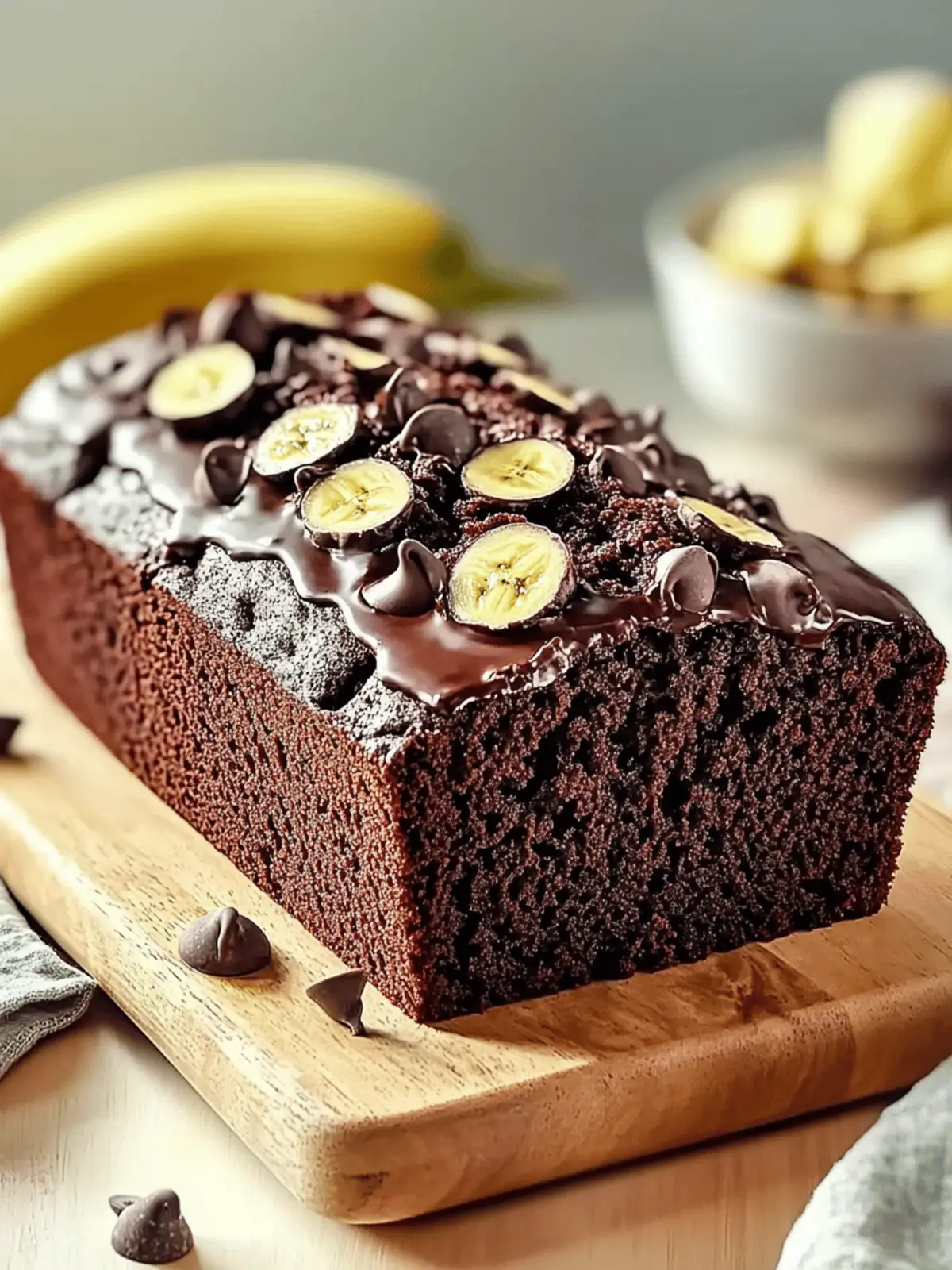 Double Chocolate Banana Bread