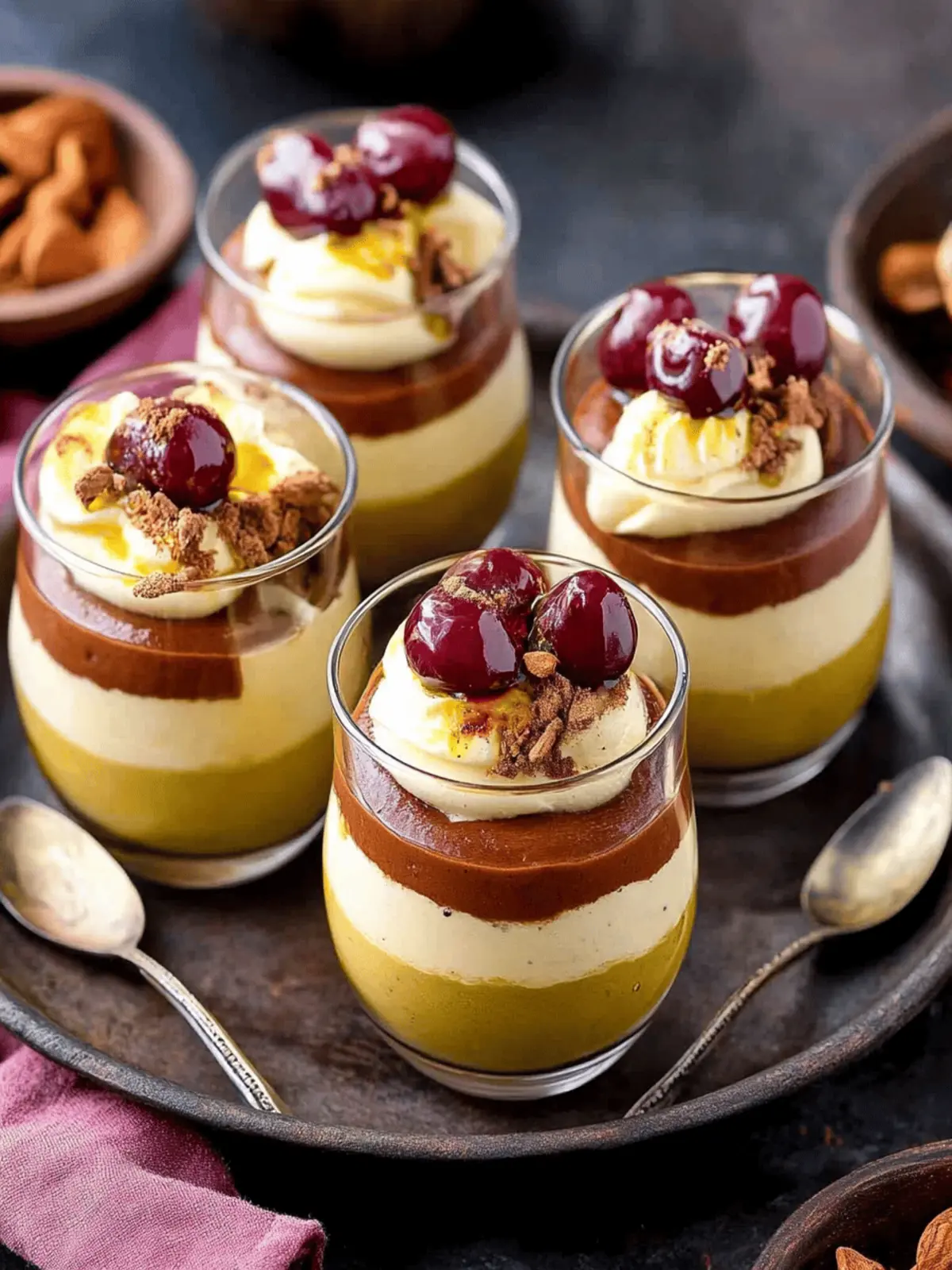 Gulab Jamun Thandai Mousse