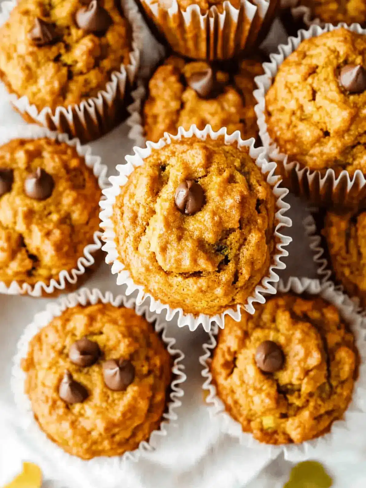 Fluffy Pumpkin Zucchini Muffins