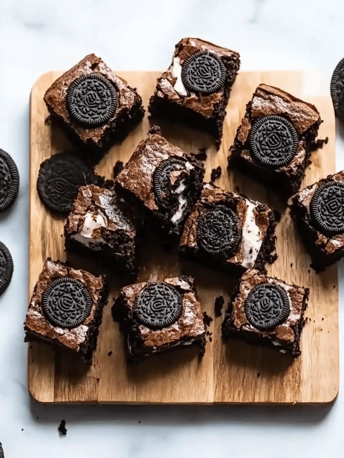 Oreo Stuffed Brownies