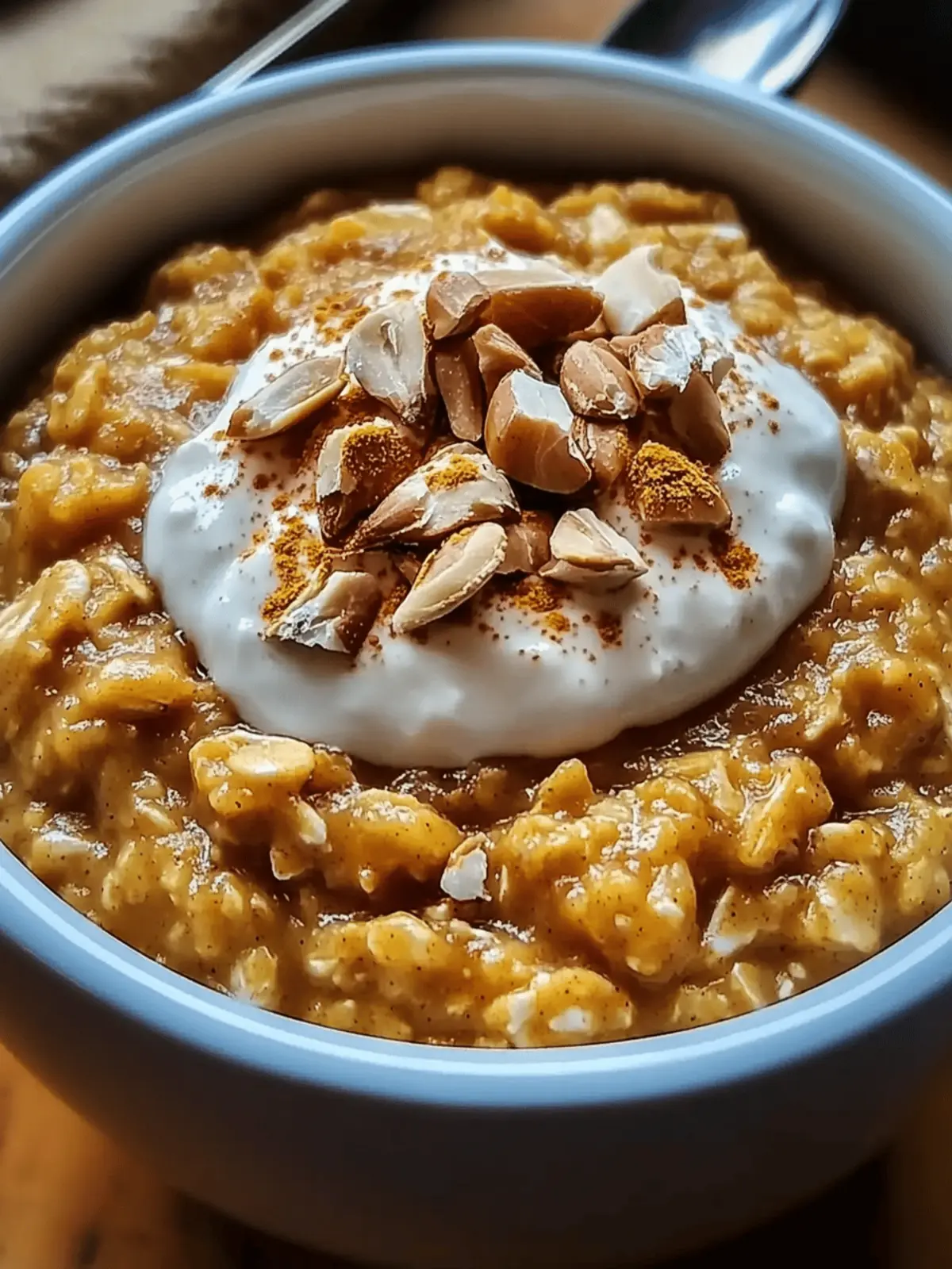 Warm Spiced Pumpkin Oatmeal
