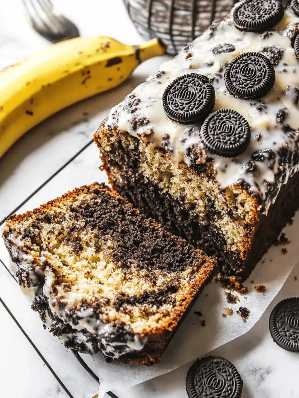 Oreo Banana Bread