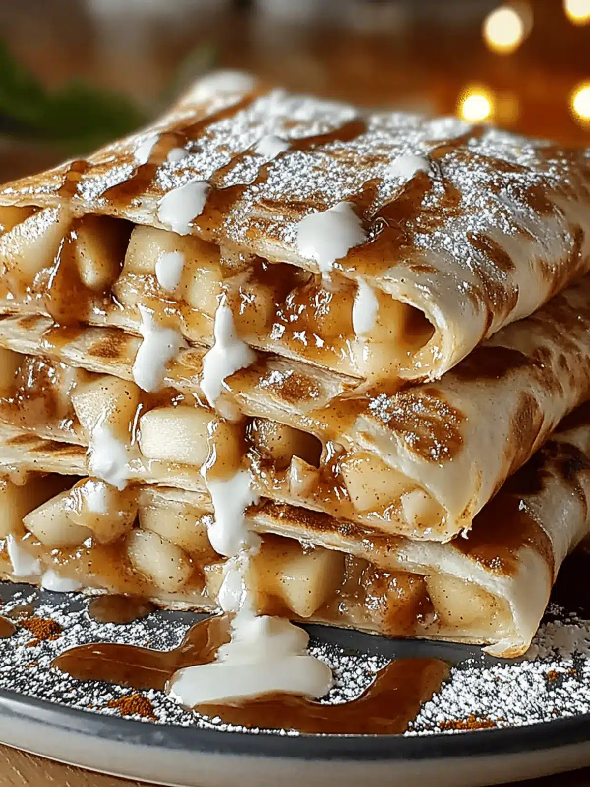Apple Cinnamon Breakfast Quesadillas