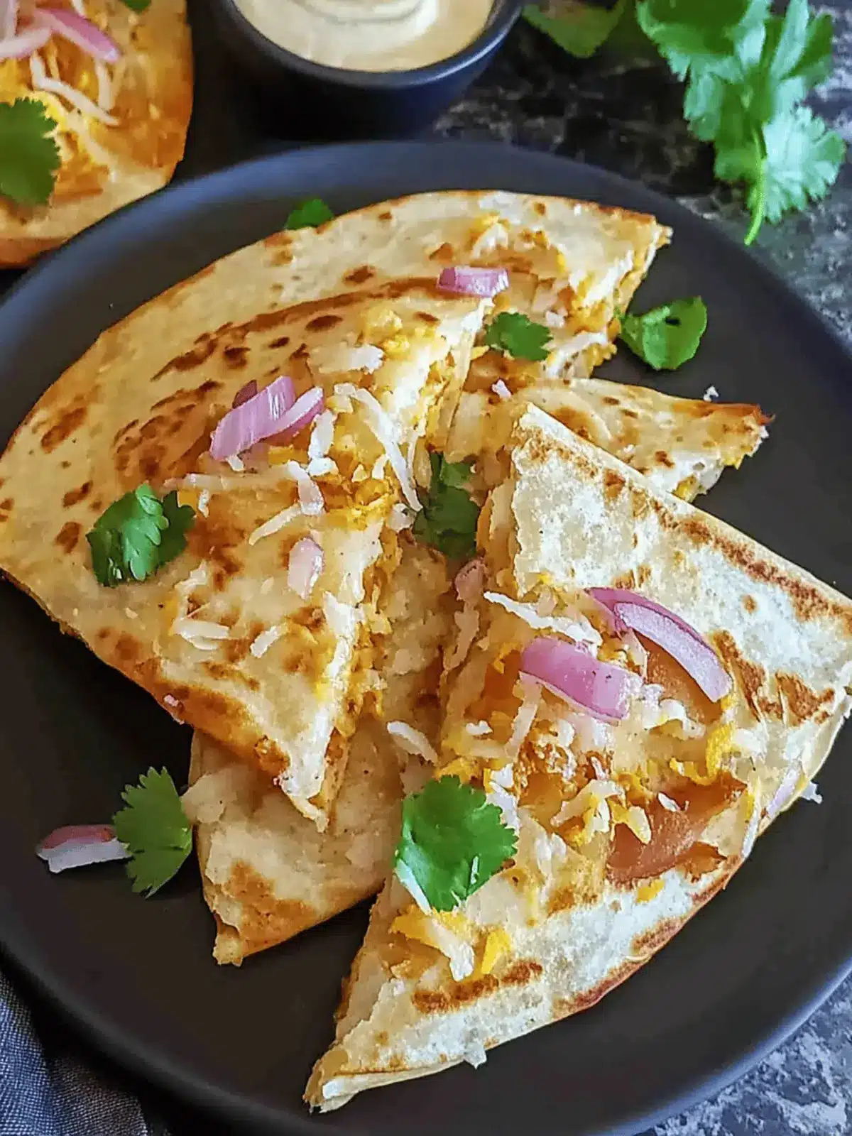 Pav Bhaji Quesadillas