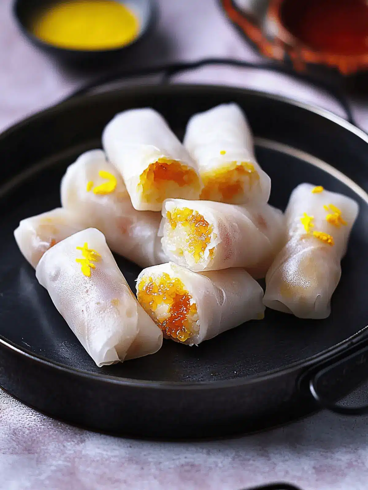 Rice Paper Modak Rolls
