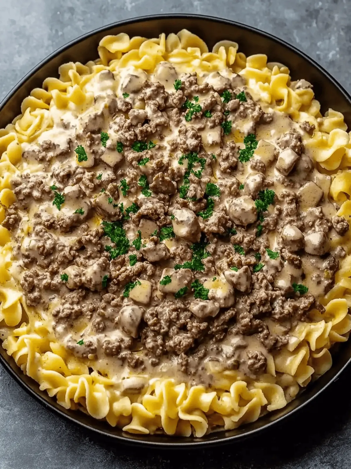 Ground Beef Stroganoff