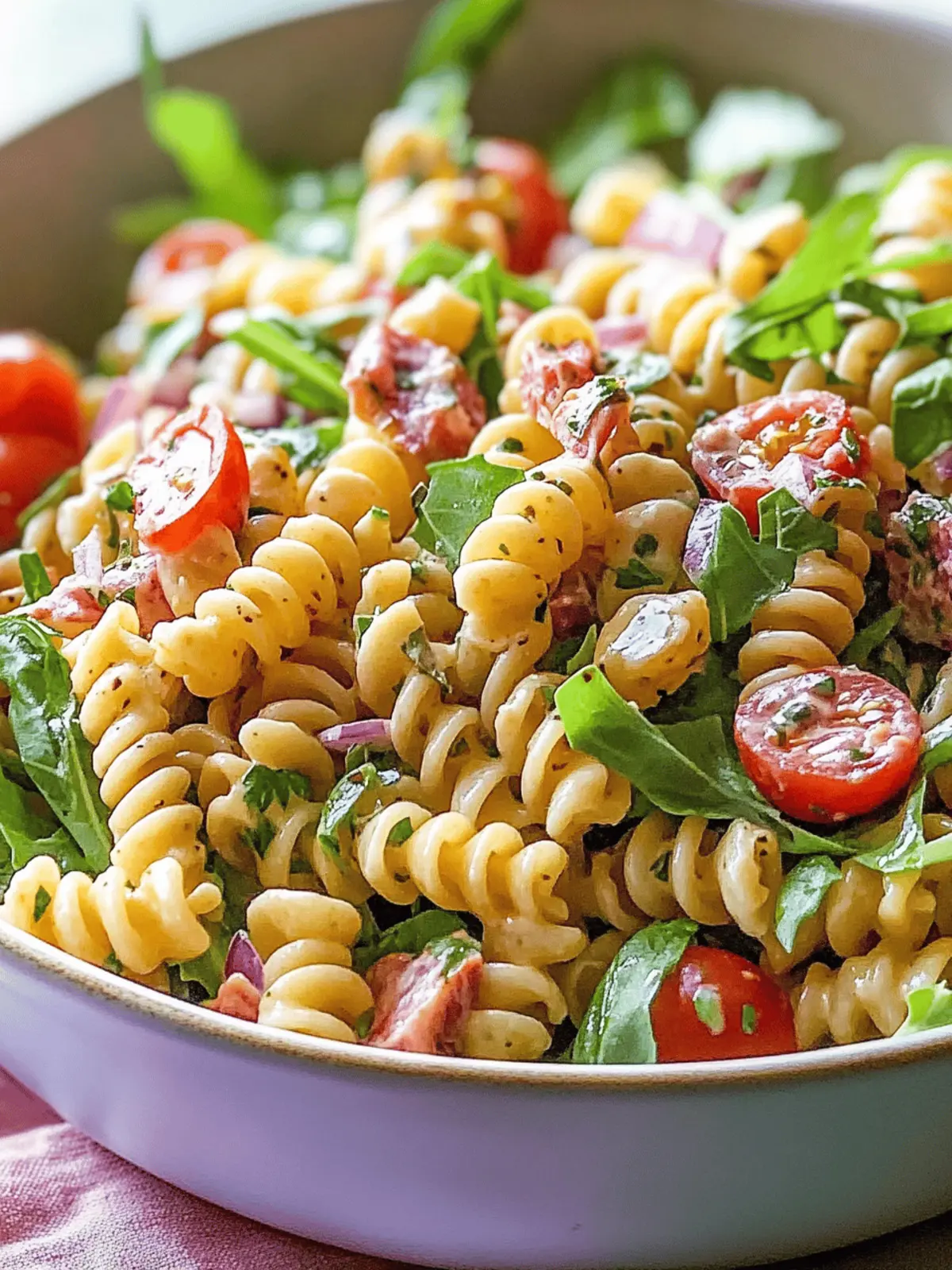 Vegan BLT Pasta Salad
