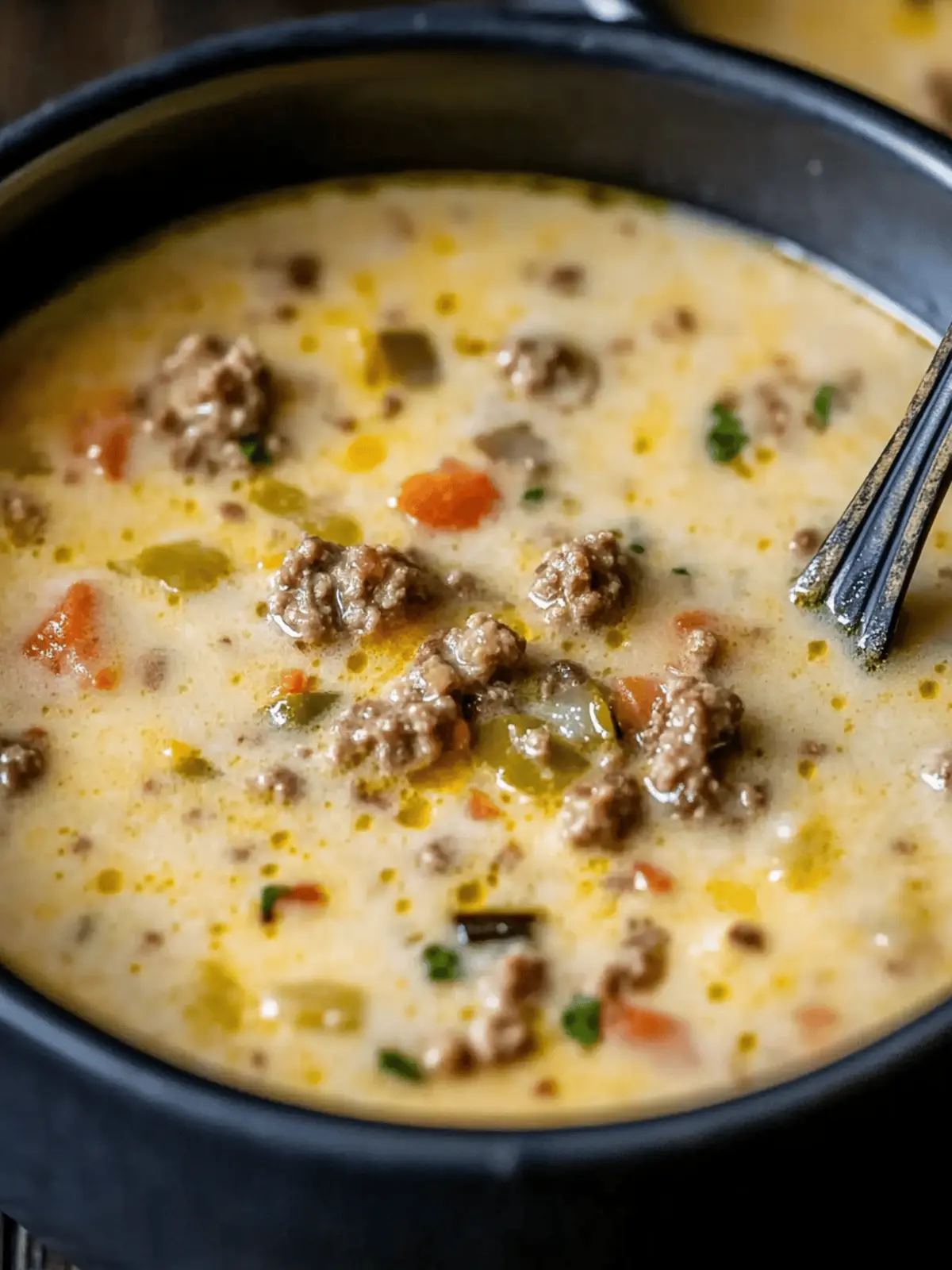 Cheeseburger Soup