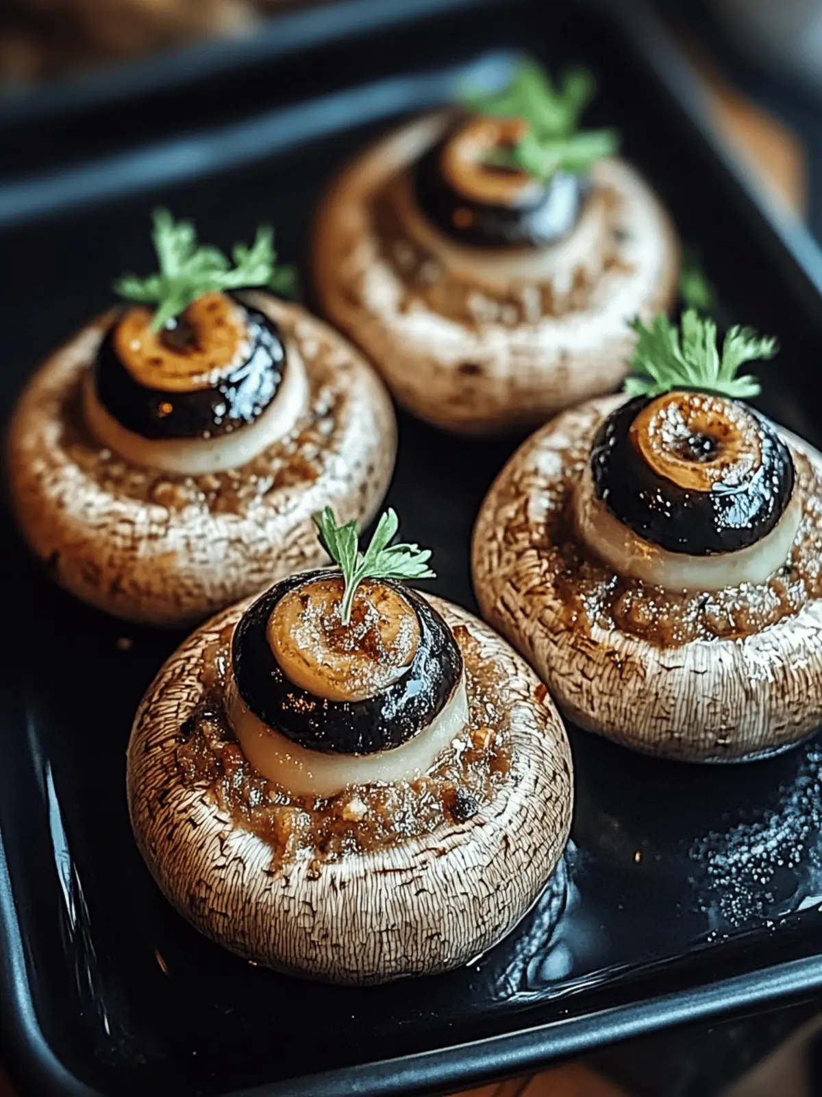 Stuffed Mushroom Eyeballs