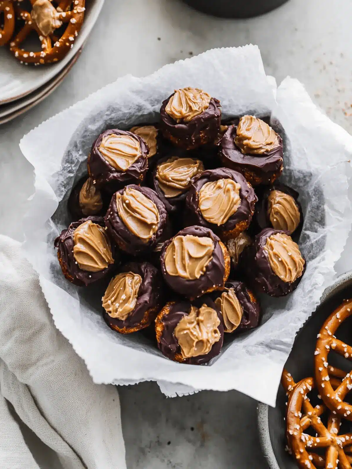 Healthy Peanut Butter Pretzel Bites