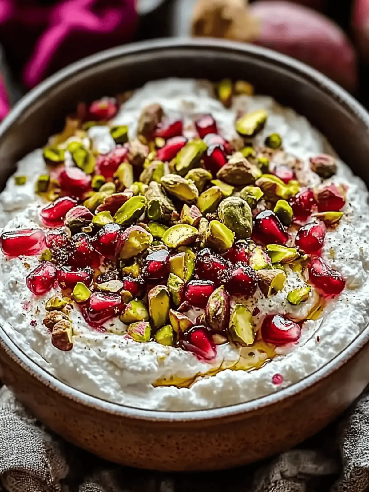 Pomegranate Pistachio Whipped Feta